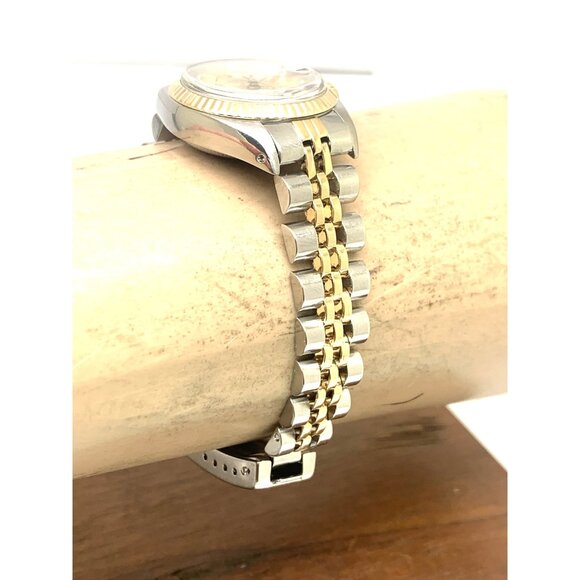 Rolex Datejust Women's Watch 6917 Vintage Swiss Automatic Steel 18k Gold 26mm - Picture 12 of 14